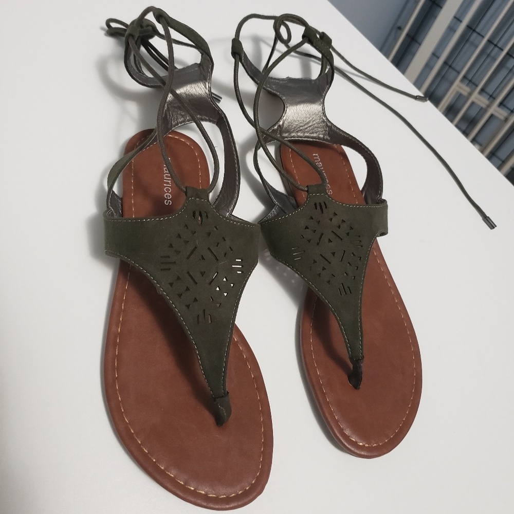 Size 10 gladiator lace up sandals
